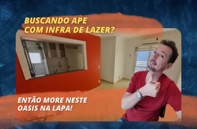 Apartamento com 2 dormitorios com uma suite na lapa e infraestrutura de lazer!