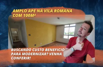 Apartamento de 2 dormitorios com comodos amplos na vila romana - na rua aurelia