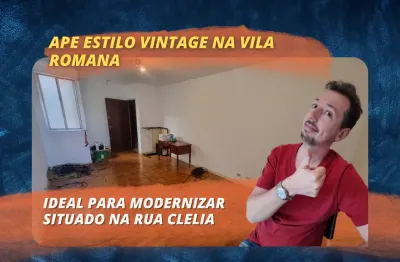 Apartamento para venda com 2 dormitorios na vila romana - na rua clelia bom para modernizar!