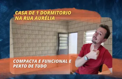 Aluguel de casa de 1 dormitorio na rua aurélia – vila romana, perto de tudo