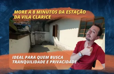 Casa para locação  - a 8 minutos (700 metros) da cptm da vila clarice (estação de trem)