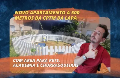 Alugar apartamento lapa 500 m cptm lapa - totalmente novo, sinta o cheiro de novo