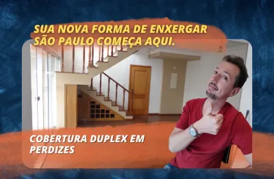 Coberta duplex em perdizes com vista panoramica e totalmente privativo com 240m²