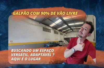 Galpão para locação | Vila Romana – Com 90% de vão livre -  Visibilidade, espaço e liberdade para seu negócio