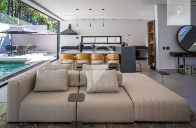 Casa nova mobiliada em alphaville, 4 suítes, localização fantástica!