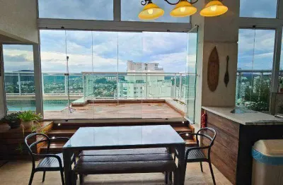 Cobertura mobiliada com 4 dormitórios, 5 vagas, para alugar, 505 m² por r$ 43.000/mês - alphaville - barueri/sp
