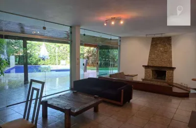 Casa de esquina em alphaville mobiliada com 5 suítes, c/ piscina aquecida, sauna, 422 m²  - alphaville - sp