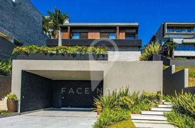 Casa mobiliada  com 4 dormitórios à venda, 400 m² por r$ 5.900.000 - gênesis 2 - santana de parnaíba/sp