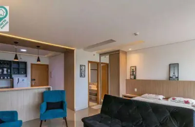 Apartamento com 1 dormitório, 45 m² - venda por r$ 680.000,00 ou aluguel por r$ 5.000,00/mês -  alphaville - santana de parnaíba/sp