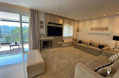 Apartamento mobiliado com 3 suítes, 4 vagas para alugar, 201 m²  - alphaville - sp