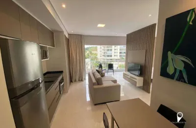 Apartamento 'porteira fechada' com 1 dormitório à venda, 50 m² por r$ 765.000 - alphaville - sp
