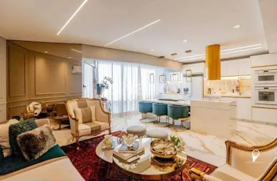 Apartamento triplex mobiliado com 3 dormitórios à venda, 170 m² por r$ 2.700.000 - empresarial 18 do forte - barueri/sp