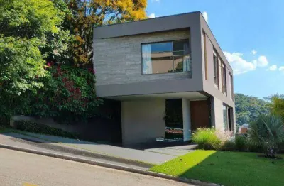Casa mobiliada com 3 dormitórios à venda, 400 m² por r$ 7.000.000 - gênesis 2 - santana de parnaíba/sp