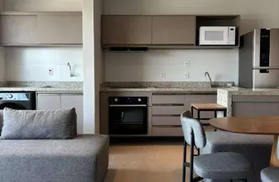 Apartamento mobiliado com 1 dormitório à venda, 46 m² por r$ 765.000 - alphaville - barueri/sp