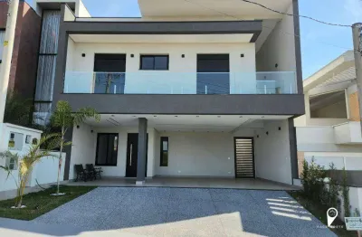 Casa nova repleta de armários com 3 suítes, 259 m² - venda por r$ 2.300.000 ou aluguel por r$ 11.500/mês - ibiti reserva - sorocaba/sp