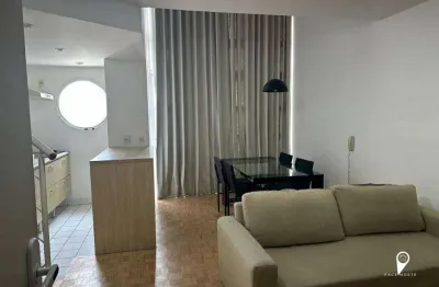 Apartamento com 1 dormitório para alugar, 60 m² por R$ 5.090/mês - Alphaville - Barueri/SP