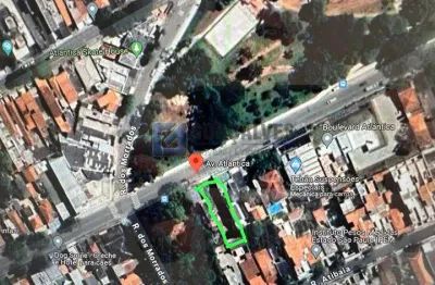 Terreno à venda na avenida atlântica, vila valparaíso, santo andré por r$ 1.800.000