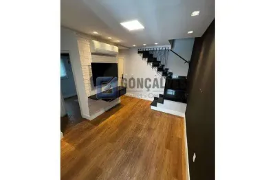 Apartamento cobertura 2 suites, 100 mts² na vila bastos em santo andré.