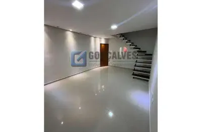 Apartamento cobertura 2 dormitórios sendo 1 suite, 97 mts² no bairro jardim guarará em santo andré