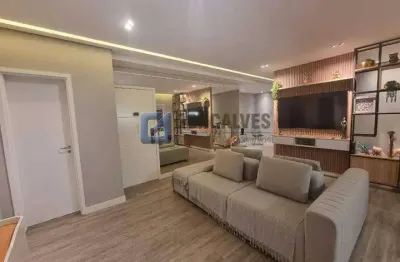 Apartamento Residencial de 127 m² com 2 suítes e 2 vagas no Centro, SBC