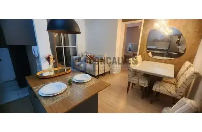 Apartamento à venda no bairro jardim olavo bilac em são bernardo do campo/ sp, com 48m², 1 quarto e aceita pet.