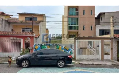 Terreno à venda na agamenom magalhaes, r, parque gerassi, santo andré por r$ 165.000