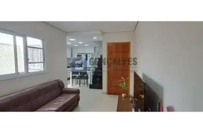 Apartamento cobertura 2 dormitórios sendo 1 suite, 110 mts² no bairro campestre em santo andré.