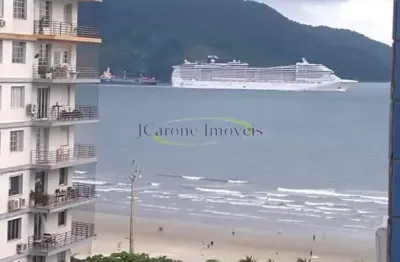 Apartamento vista mar jose carone imoveis - mobiliado e reformado a poucos metros da praia do boqueirão em santos,sp