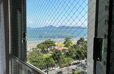 Venda / locação de apartamento mobiliado e reformado com linda vista mar na praia de aparecida em santos / sp