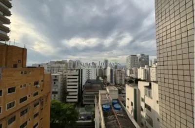 Venda permuta apartamento rua trabulsi santos sp -  reformado e modernizado, vizinho da praia e do aquário e perto do shopping praiamar.