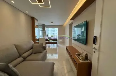 Apartamento a venda com 2 quartos e  lazer completo  no residencial acquaplay no marapé em santos / sp