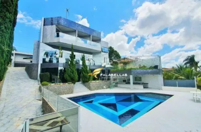 Casa com 5 dormitórios à venda, 1080 m² por r$ 9.500.000,00 - chácara malota - jundiaí/sp