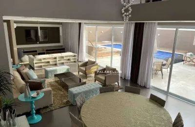 Casa com 4 dormitórios à venda, 440 m² por r$ 3.800.000,00 - portal do paraíso ii - jundiaí/sp