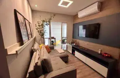 Apartamento com 2 dormitórios à venda, 73 m² por r$ 690.000,00 - parque residencial nove de julho - jundiaí/sp