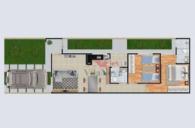 Casa com 2 dormitórios à venda, 70 m² por r$ 450.000 - vila nova - salto/sp