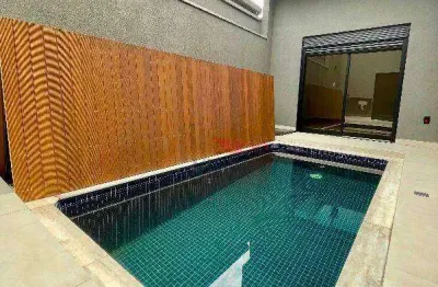 Casa com piscina e 3 dormitórios à venda, 108 m² por R$ 850.000 - Condomínio Guarujá - Salto/SP