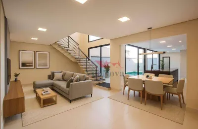 Maravilhosa casa à venda com 3 quartos, 1 suíte c/closet, piscina e 3 vagas no condomínio gran reserve - indaiatuba - sp!