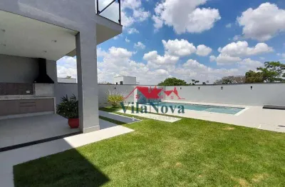 Lindo sobrado com 3 suítes, piscina e 4 vagas no condomínio residencial evidências - indaiatuba - sp!
