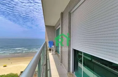 Apartamento frente mar, 3 dormitórios à venda, 102 m² por r$ 620.000 - pitangueiras - guarujá/sp