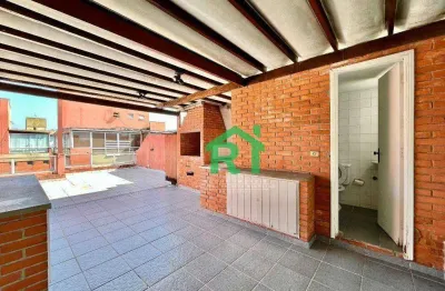 Cobertura duplex , 2 dormitórios, 1 vaga, lazer, enseada, guarujá/sp