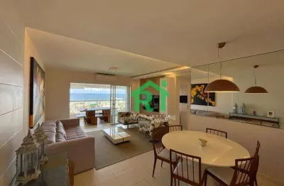 Apartamento beira mar, 4 dormitórios, 2 vagas, área de lazer, enseada, guarujá/sp