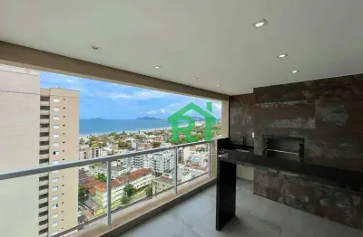 Apartamento com varanda gourmet - 2 dormitórios (1 suíte) - 2 vagas - área de lazer - enseada - guarujá/sp