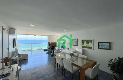 Apartamento frente mar com 4 quartos (1 suíte), 2 vagas à venda em pitangueiras, guarujá