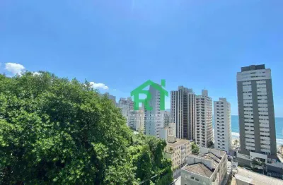 Apartamento vista ao mar, 3 dormitórios (1 suíte), lazer - astúrias, guarujá.