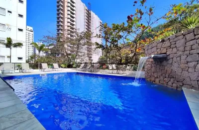 Apartamento à beira mar com 3 quartos (1 suíte), 1 vaga, lazer, à venda em jardim astúrias, guarujá.