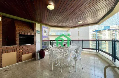 Apartamento à beira mar, 3 dormitórios (1 suíte), 1 vaga, jardim astúrias, guarujá/sp