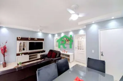 Apartamento com 3 dormitórios à venda, 95 m² por r$ 570.000,00 - pitangueiras - guarujá/sp