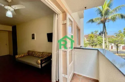 Apartamento na praia, 1 dormitório,  enseada - guarujá/sp