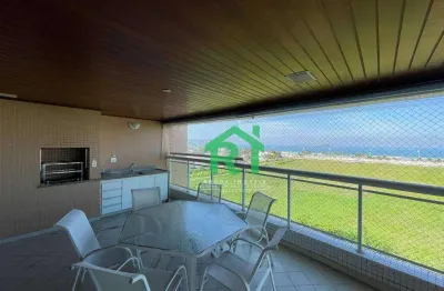 Apartamento beira mar, 4 dormitórios (4 suítes), 4 vagas, área de lazer, enseada, guarujá/sp