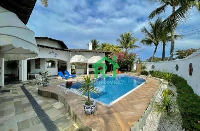 Casa com 7 dormitórios (6 suítes), 3 vagas, lazer, enseada, guarujá/sp
